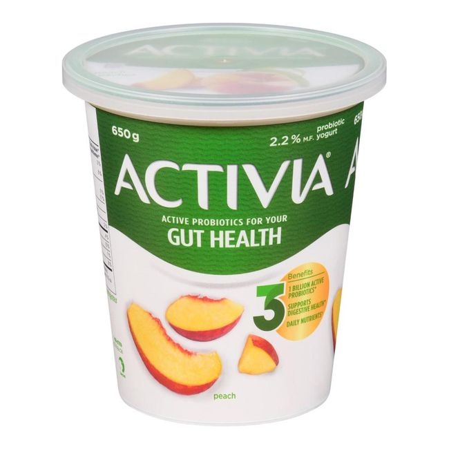 Peach Probiotics Yogurt