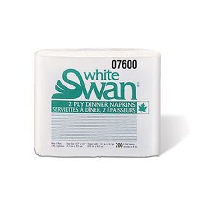 White 2-Ply 8-Fold Dinner Napkin