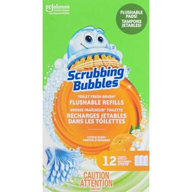 Flushable Toilet Fresh Brush Refills