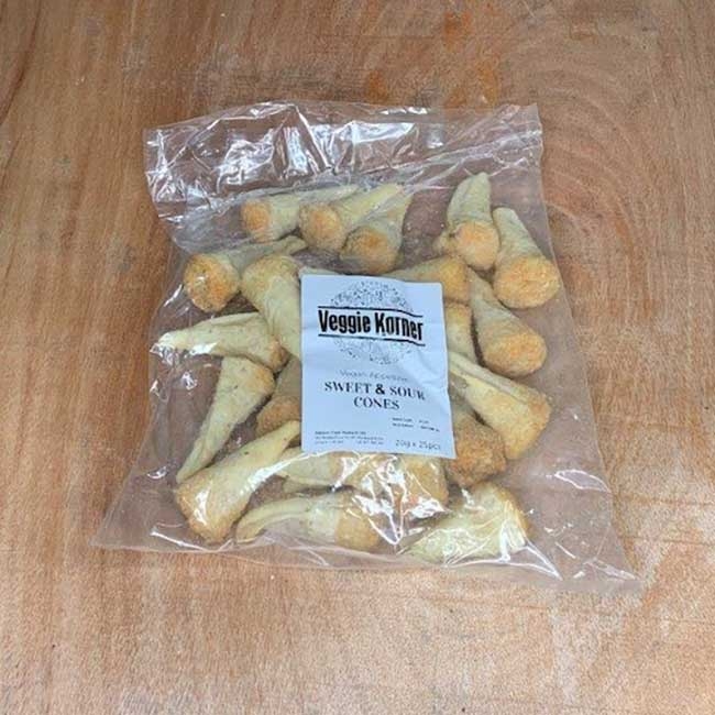 Sweet and Sour Cone Vegan Appetizer