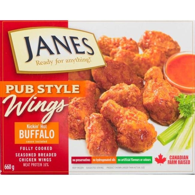 Buffalo Style Cooked Chicken Wings