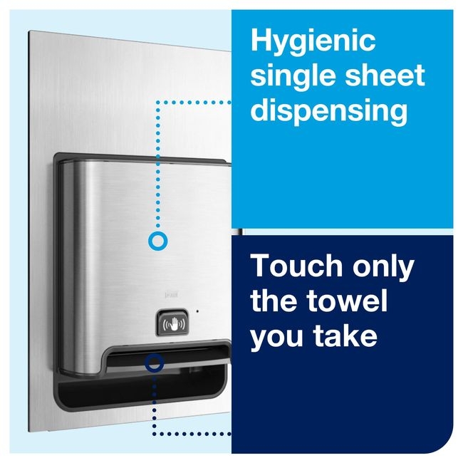 Matic Polyethylene Stainless Steel H1 Paper Hand Towel Roll Dispenser with Intuition Sensor