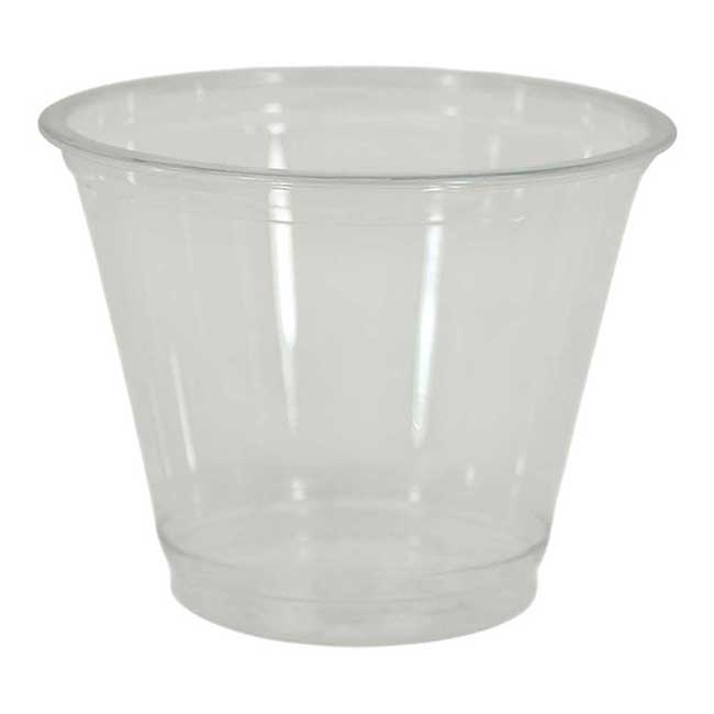 Unwrapped Clear Plastic Cup