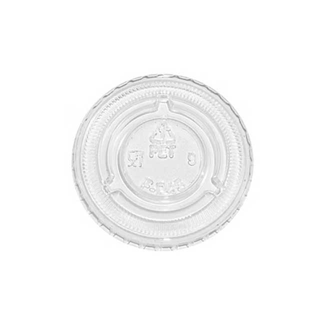Clear Plastic 1 oz Flat Lid