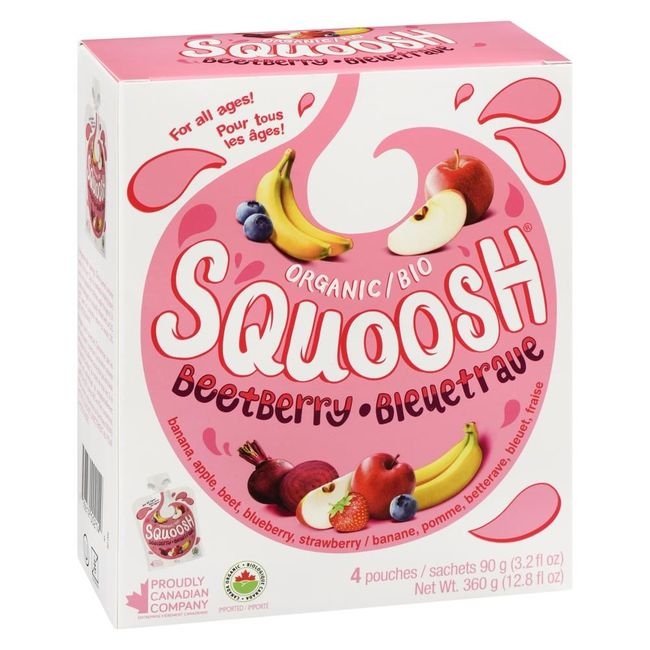 Squoosh Organic Beetberry Squoosh Fruit Snacks for Kids