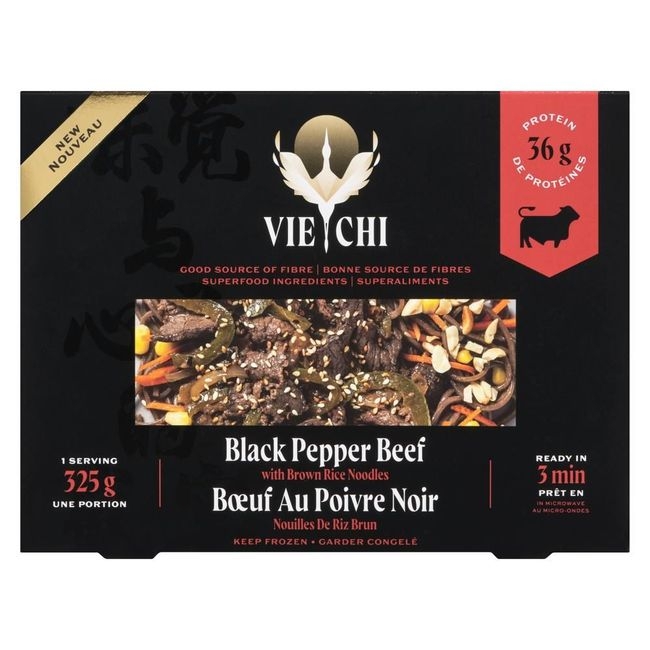 Black Pepper Beef with Noodles Entrée