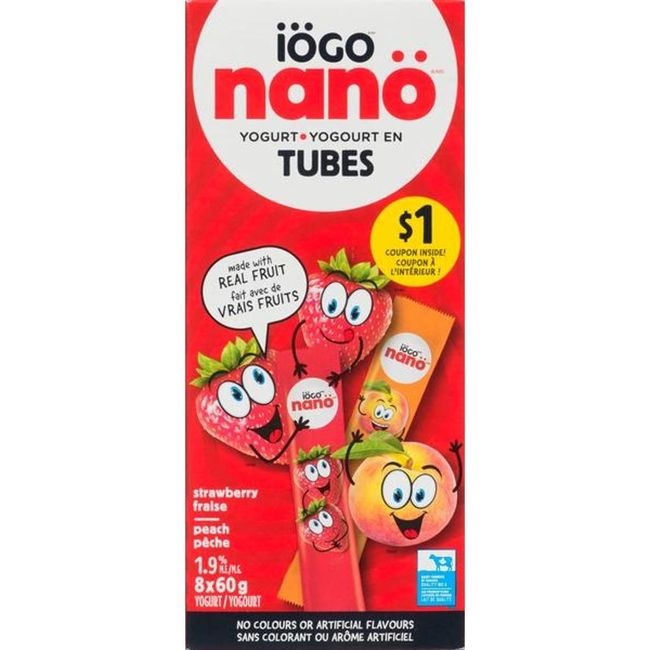 Strawberry Pineapple Cherry Yogurt Tube