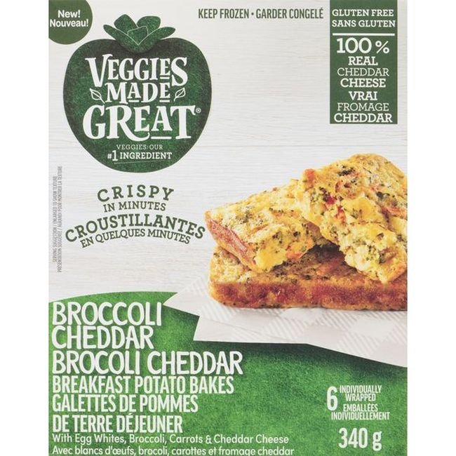 Broccoli and Cheese Breakfast Potato Bakes