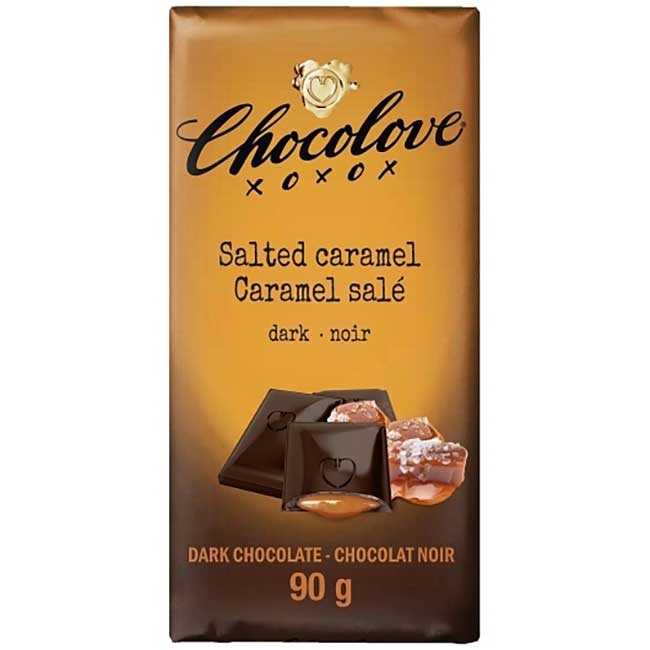 Salted Caramel in Dark Chocolate Bar
