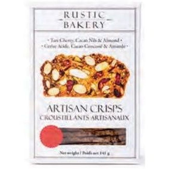 Tart Cherry Cocoa Nib and Almond Artisan Crisps