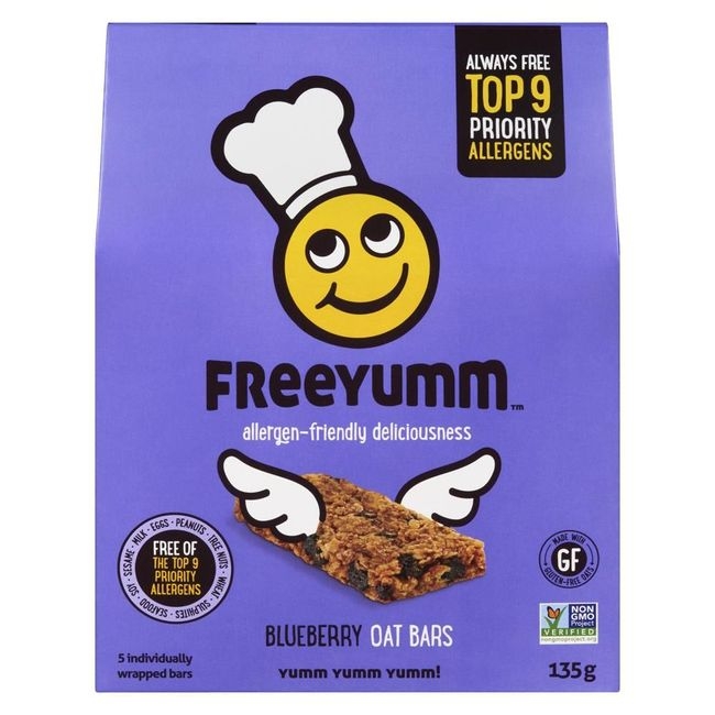 Blueberry Oat Soft Baked Bars