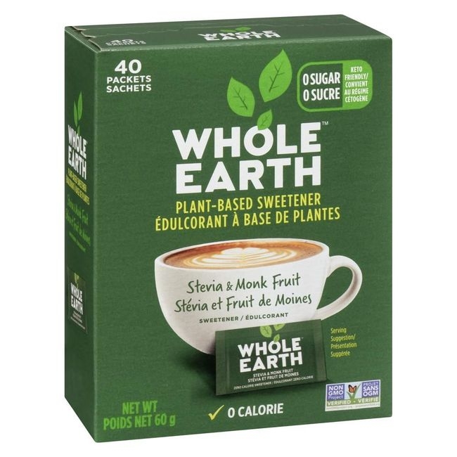 Stevia Monk Fruit Sweetener Packets