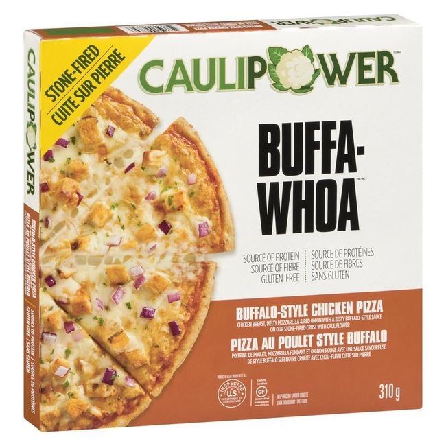 Buffalo-Style Cauliflower Crust Chicken Pizza
