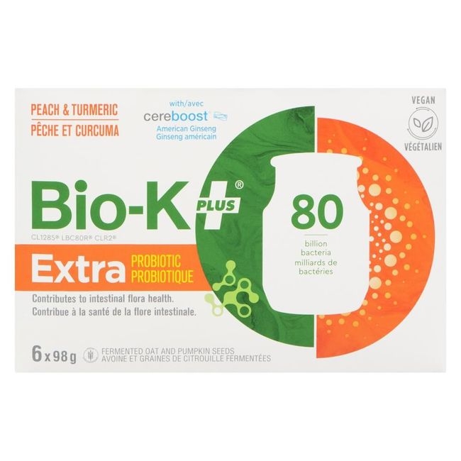 98 g 80b Original Extra Peach and Turmeric with Cereboost Probiotic Drink