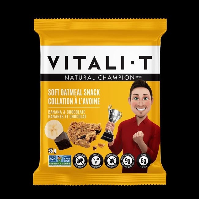 Natural Champion Banana and Chocolate Oatmeal Cookie