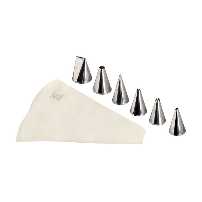 Stainless Steel Icing Tips Set with Cotton Pastry Bag
