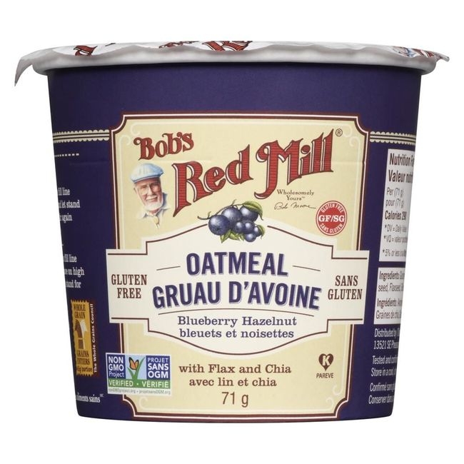 Blueberry Hazelnut Oatmeal Cup