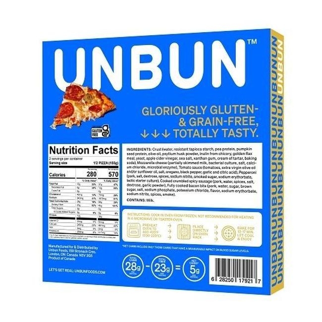 Keto Gluten Free Grain Free Meat Lovers Pizza, 310.3 Gram