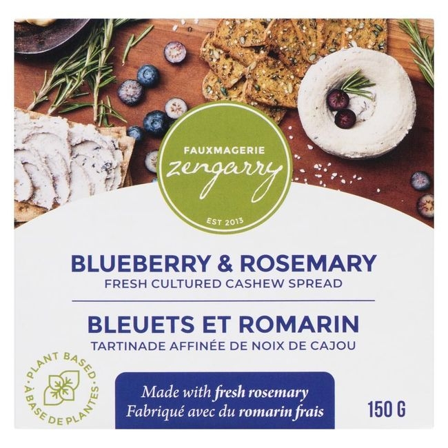 Blueberry and Rosemary Cashew Cheese