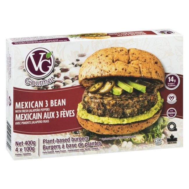 Mexican 3-Bean Vegan Burger