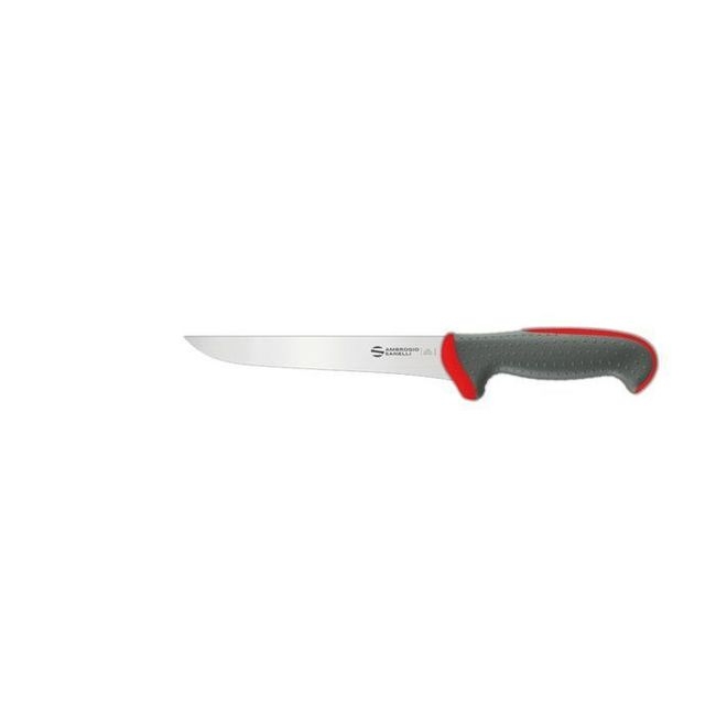 Tecna Red Narrow Boning Knife with Semi Polished Blade Finishing