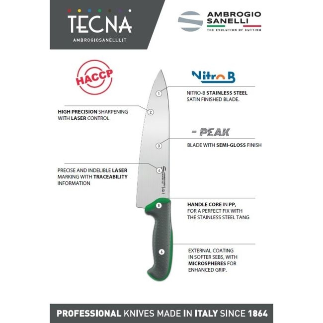 Tecna Blue Flexible Fish Filleting Knife with Semi Polished Blade Finishing