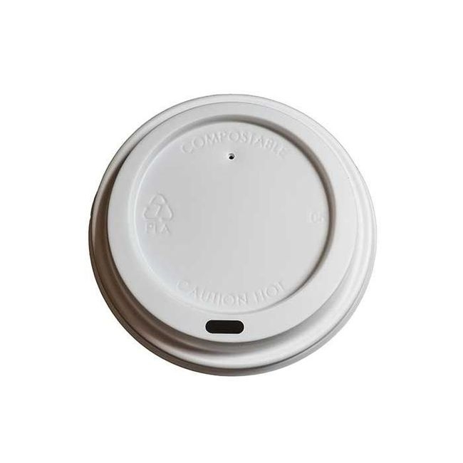 Disposable White Sip Lid for 8-24 oz Paper Cup