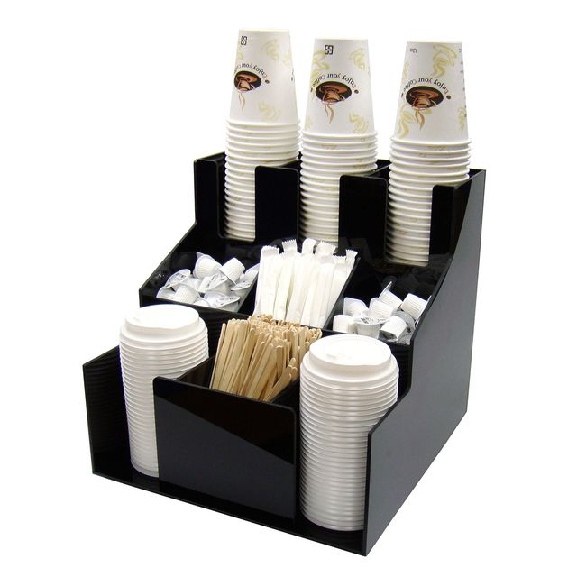 CLSO-3T 3-Tier 9 Compartment Cup and Lid Organizer