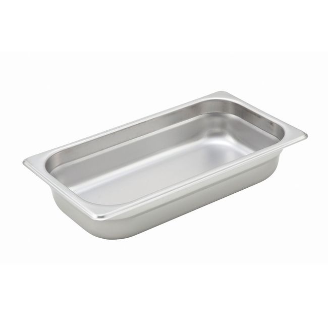 SPJH-302 22 Gauge Stainless Steel Third Size Anti-Jam Steam Pan