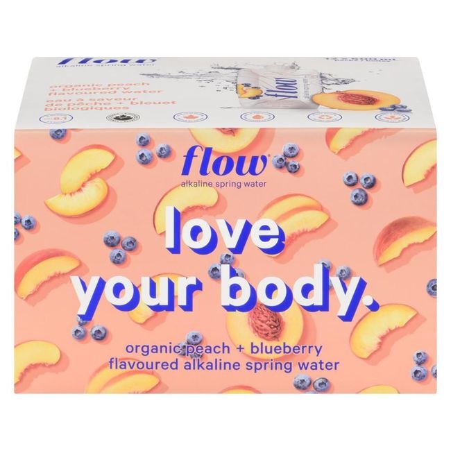 Alkaline Peach Blueberry Flavoured Mineral Spring Water