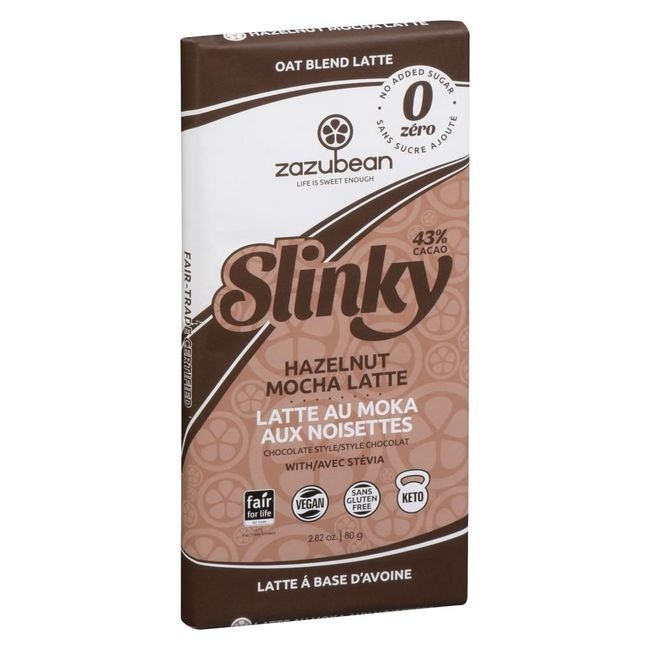 Slinky Zero Sugar Hazelnut Mocha Latte Chocolate Bar