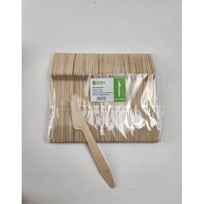 Natural Premium Birchwood Full Size Unwrapped Knife