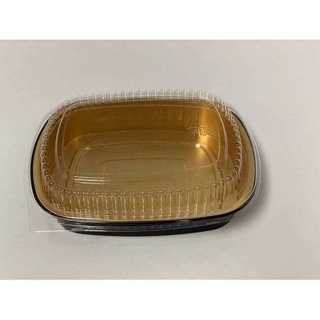 Black with Gold Medium Eclipse Combo Foil Container