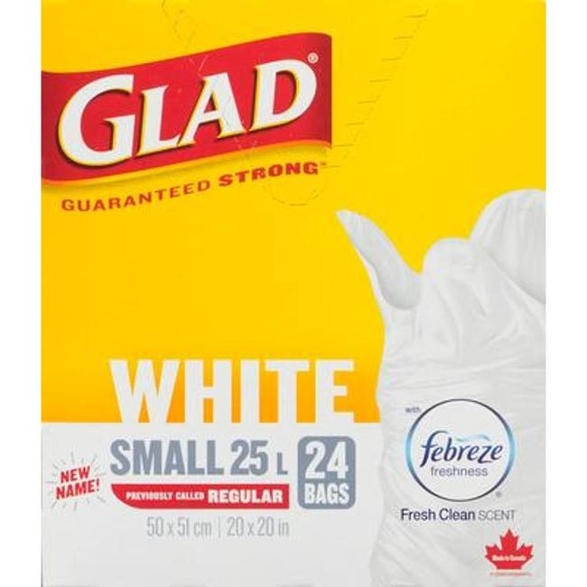 Fresh Clean Scent Small White Garbage Bags