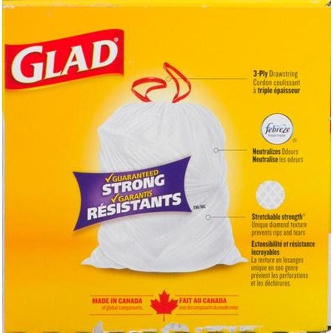 ForceFlex 45 L White Tall Kitchen Bag