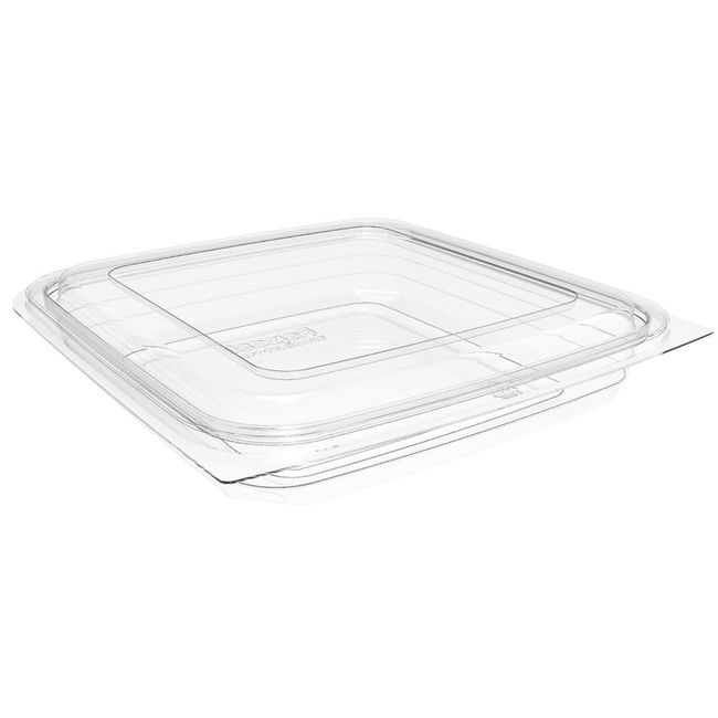 PET Clear Clamshell Container with Flat Lid