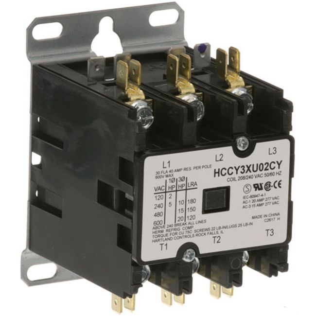 ACCAT0E-1587-1 Hartland 208/240 Volt 3 Pole Contactor