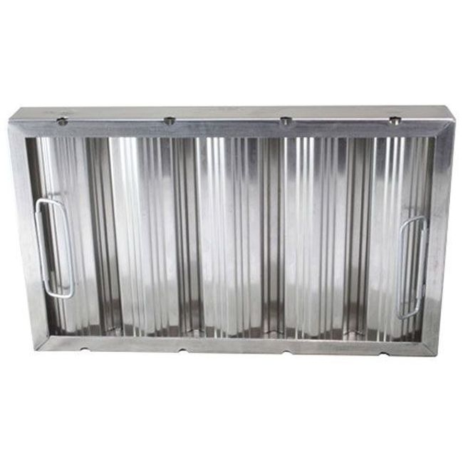 ALL261758 Aluminum Framed Baffle Type Grease Filter with Handles, 16 x 20 in