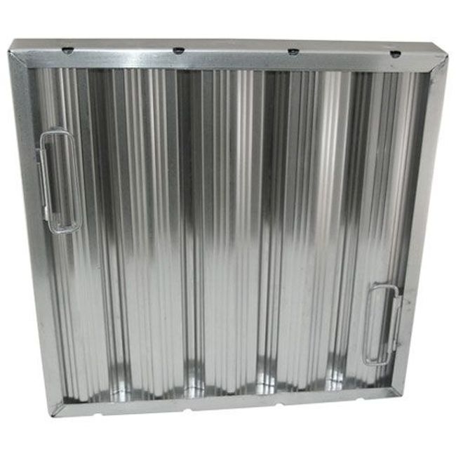 ALL262262 Aluminum Framed Baffle Type Grease Filter with Handles, 16 x 16 in