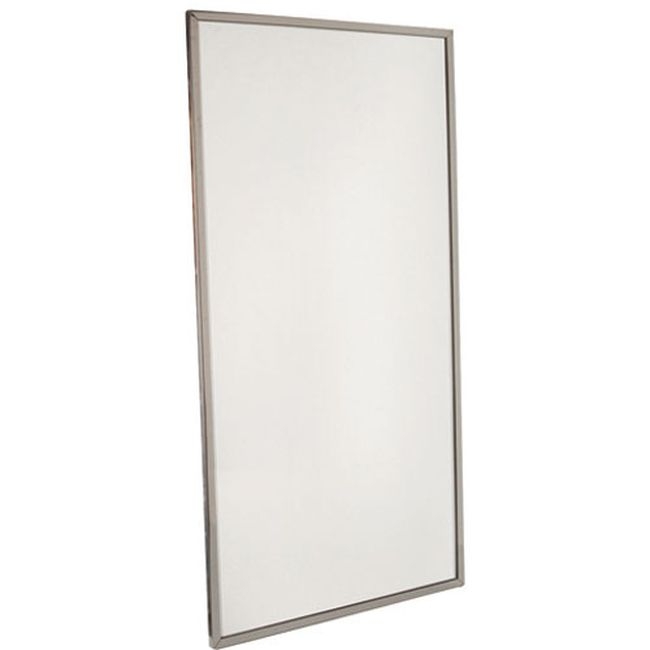 BOBB-165-1836 Stainless Steel Channel Frame Mirror, 18 x 36 in