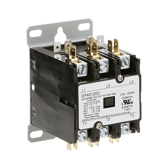 CLE03509 3-Pole 40 Amps 120 Volts Contactor