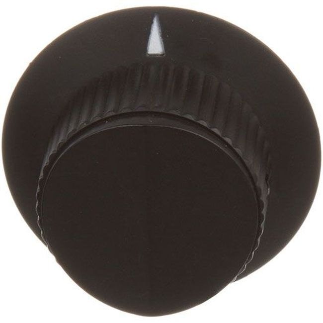 CRN9148-1 Black with White Arrow Temperature Indicator Knob