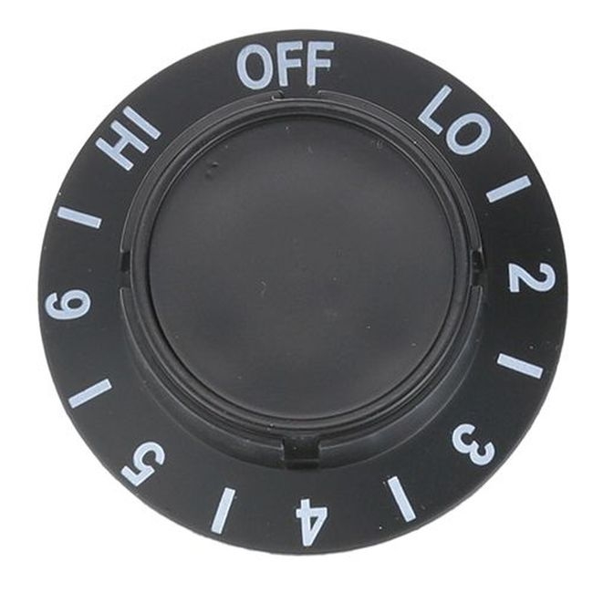 DEL3234557-S OFF-LO-1-6-HI Infinite Switch Dial, 2 in Dia.