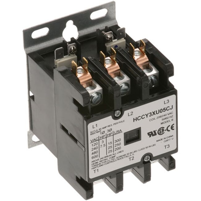 GROZ009593 Hartland 50/65 Amps 208/240 Volts 3 Pole Contactor
