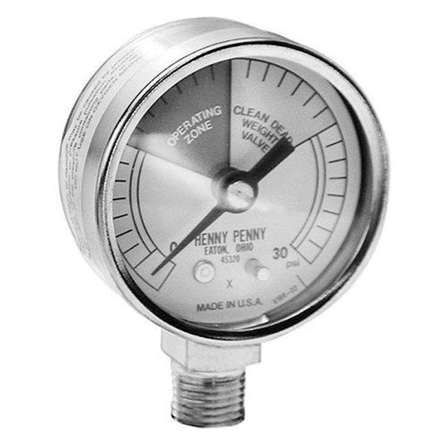 HEN16910 2 in Dial 0 - 30 PSI Pressure Gauge