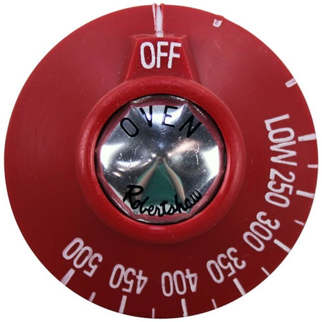 HOB00-417576-00001 Off-Low-250-500 Red Thermostat Dial, 2-3/8 in Dia.