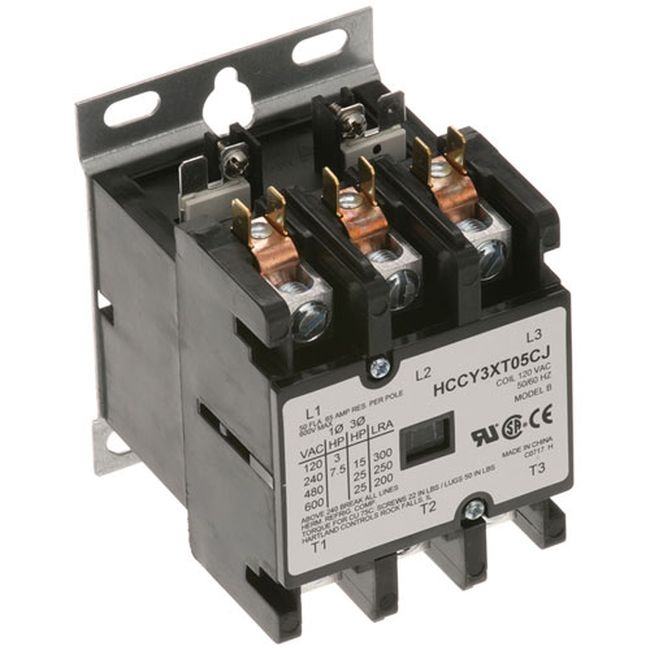 HOB00-881655 Hartland 50/65 Amps 120 Volts 3 Pole Contactor