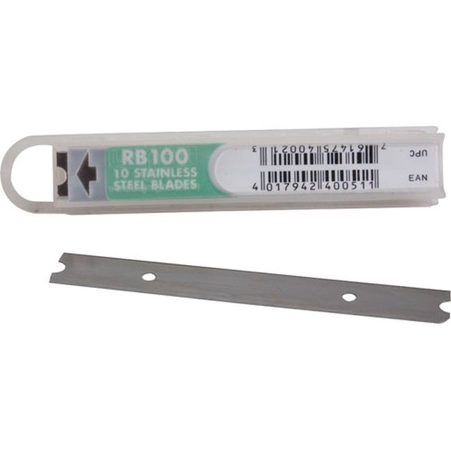 KEA004898 Stainless Steel 4 in Wide Scraper Blade, 10 count