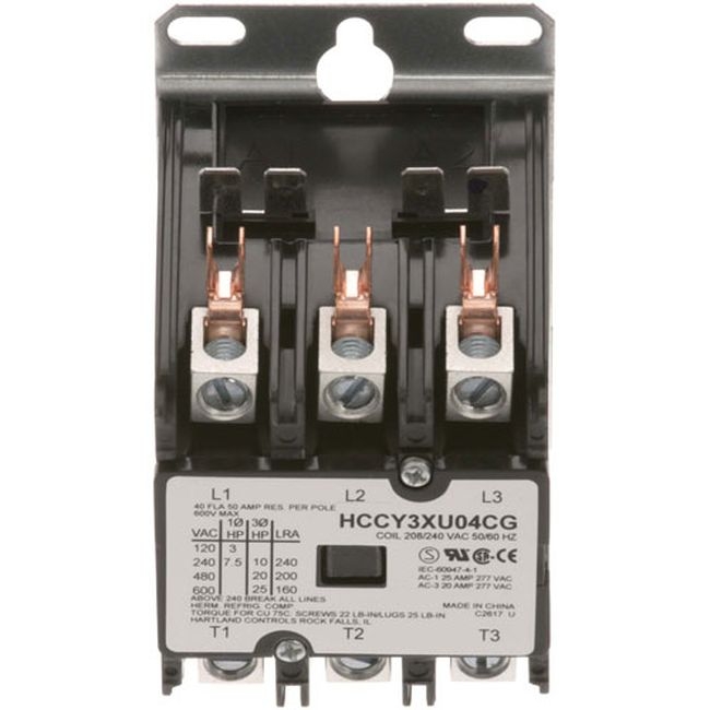 NUV66-2017 Hartland 208/240 Volts 3 Pole Contactor