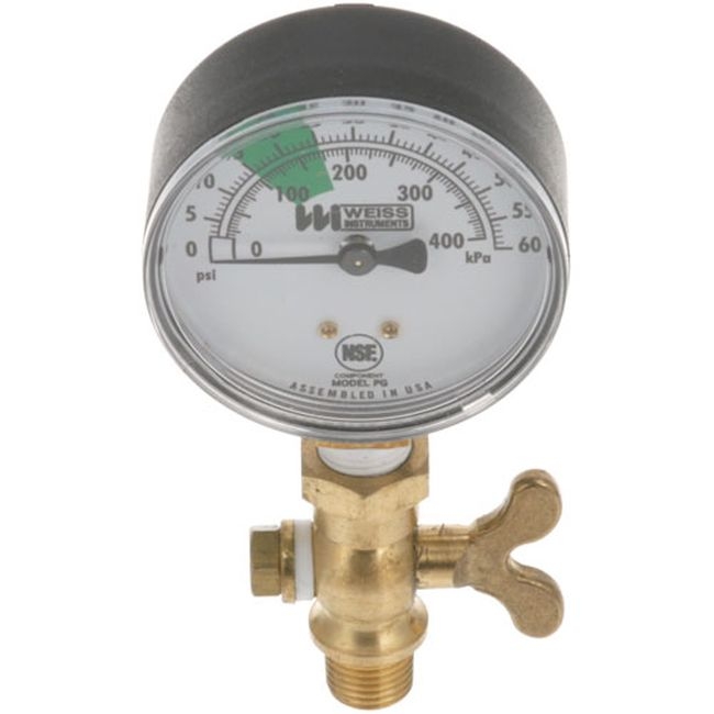 STRP65-1136 60 PSI Pressure Gauge, 2-1/2 in